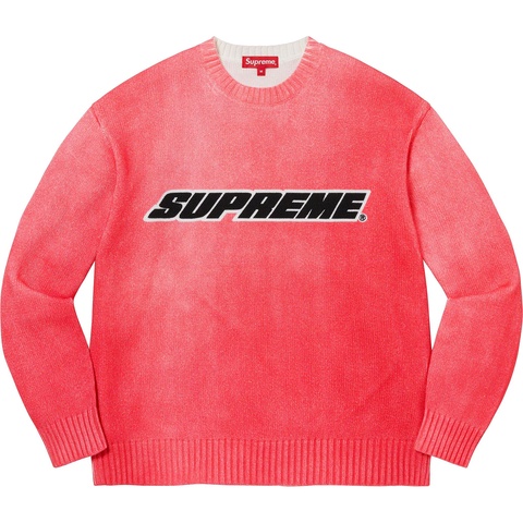 Printed Washed Sweater - spring/summer 2023 - Supreme