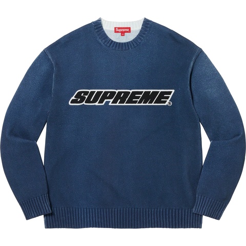 Printed Washed Sweater - spring/summer 2023 - Supreme