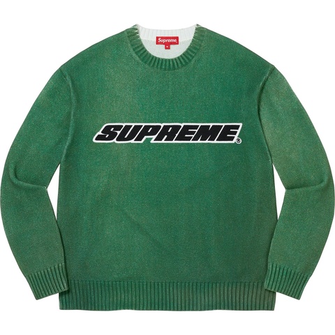 Printed Washed Sweater - spring/summer 2023 - Supreme