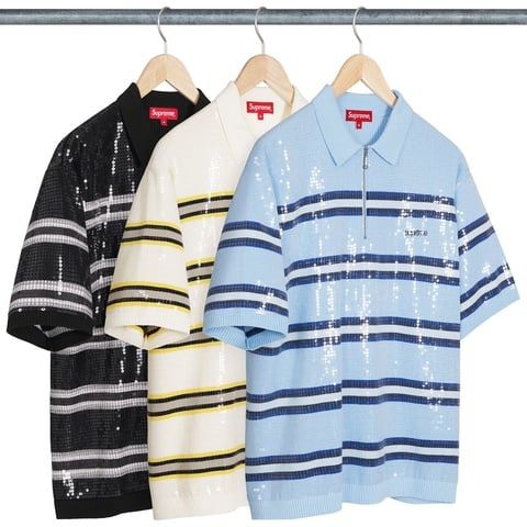 トップス supreme Washed Stripe Polo Supreme Washed Stripe Polo Black Men's - SS26 - US