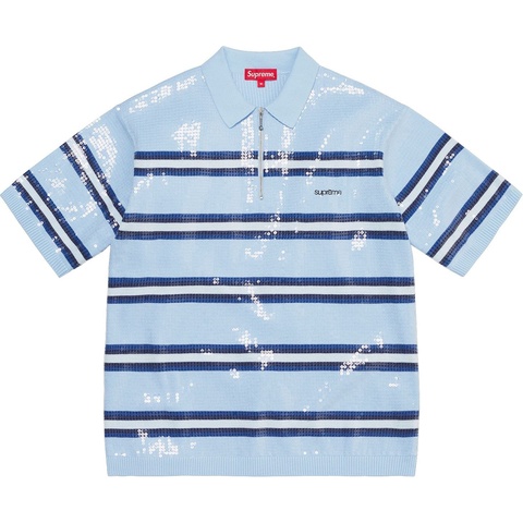 トップス Supreme Open Knit Stripe Zip Polo M Spring/Summer 2022 Preview – Supreme
