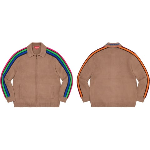 Sleeve Stripe Zip Up Sweater - spring/summer 2023 - Supreme