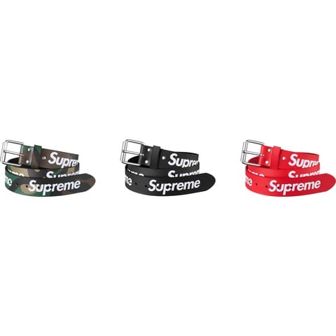 Supreme Repeat Leather Belt ブラック Supreme Repeat Leather Belt (SS24) Black - SS24 - US