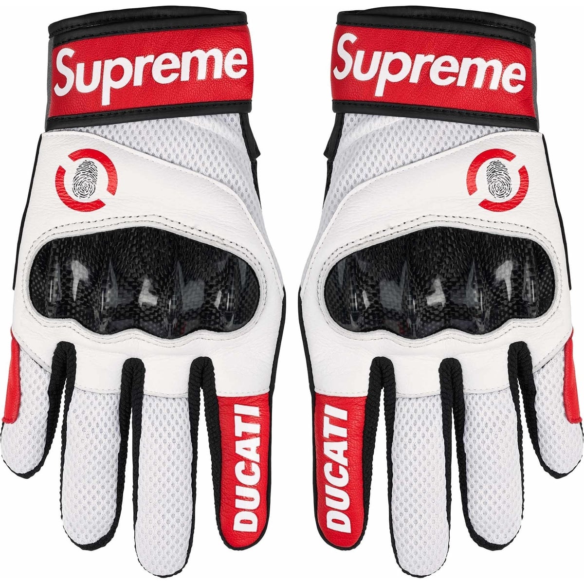 Supreme®/Ducati®/Spidi C1 Leather Gloves - Supreme