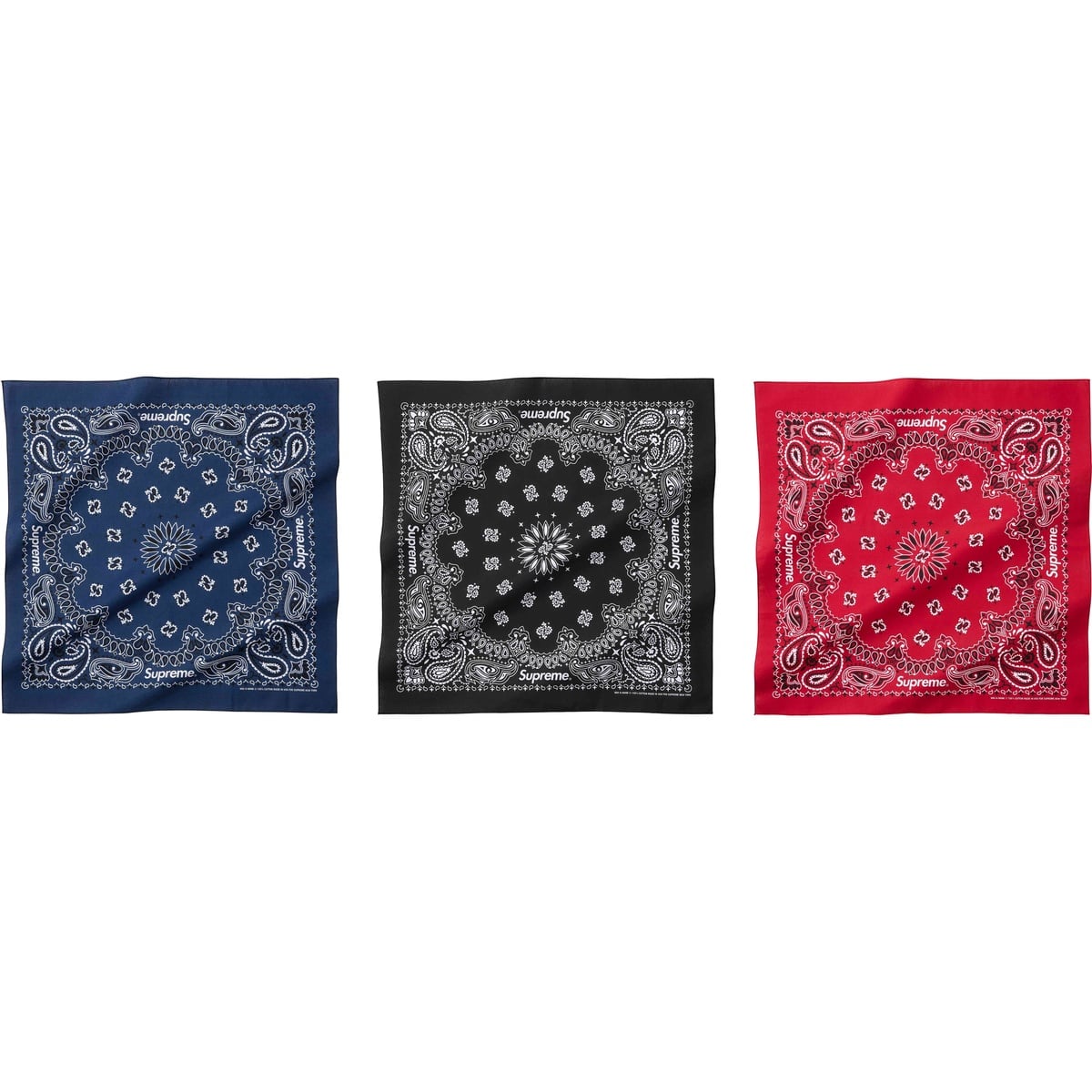 Supreme®/Hav-A-Hank Bandanas (Pack of 3) - SupremeCommunity