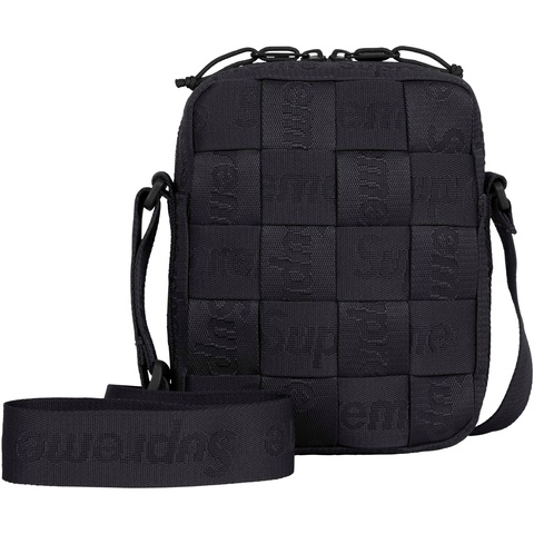 Supreme Woven Shoulder Bag BLACK 美品 Woven Shoulder Bag - spring/summer 2023 - Supreme