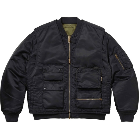 Supreme 2-in-1 MA-1 + Vest - Black