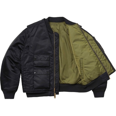Supreme 2-in-1 MA-1 + Vest - Black