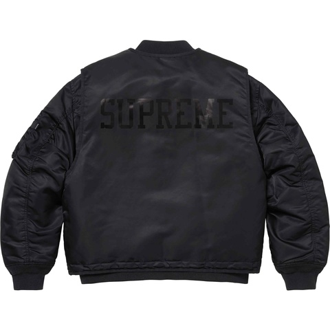 ジャケット・アウター supreme 2-in-1 MA-1 + Vest Black 2-in-1 MA-1 + Vest - spring/summer 2024 - Supreme