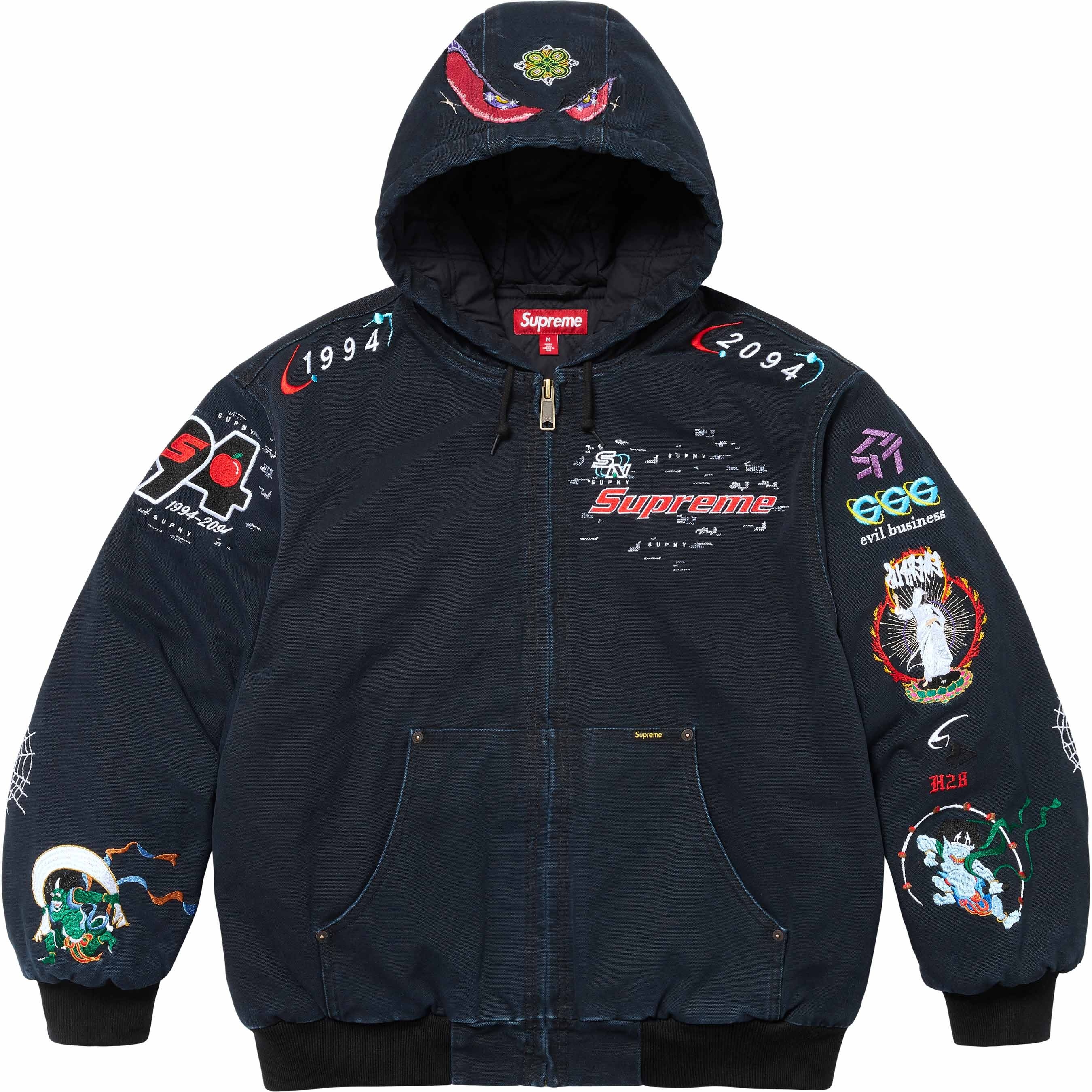 Supreme AOI Hooded Work Jacket (SS24) - Black - $468