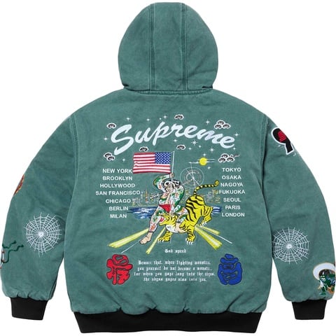 Supreme AOI Hooded Work Jacket - Teal