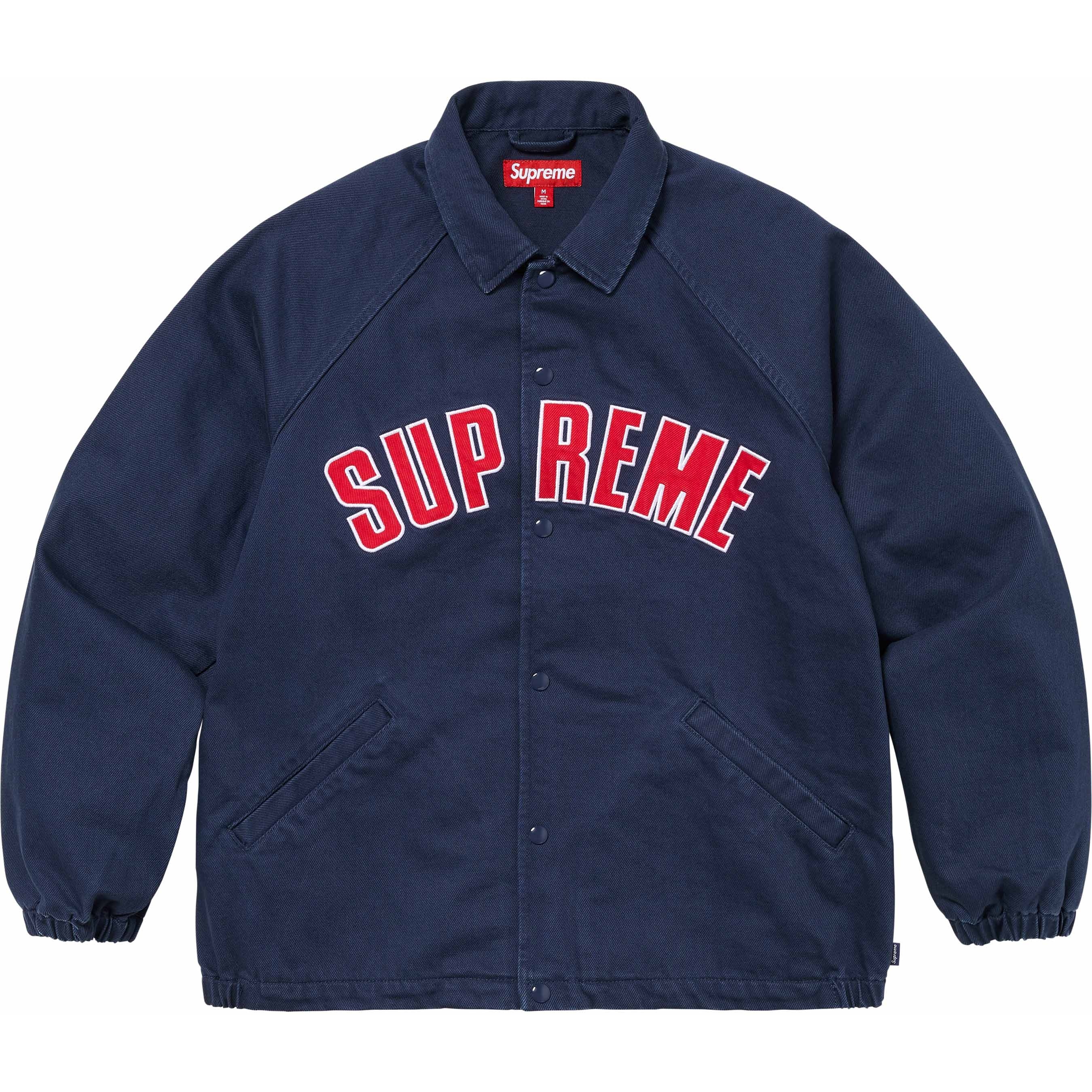 Supreme Arc Denim Coaches Jacket (SS24) - Navy - $178