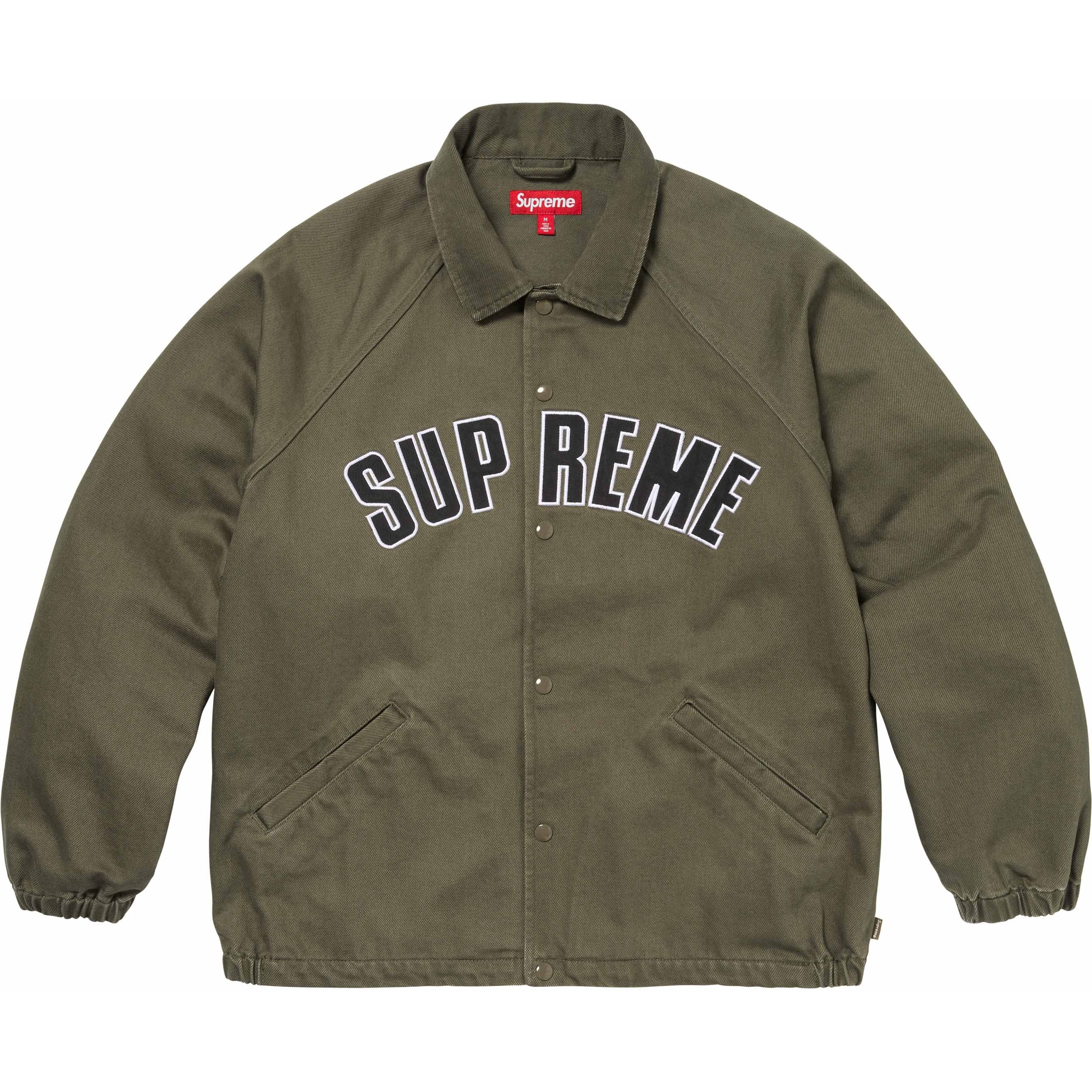 Supreme Arc Denim Coaches Jacket (SS24) - Olive - $178