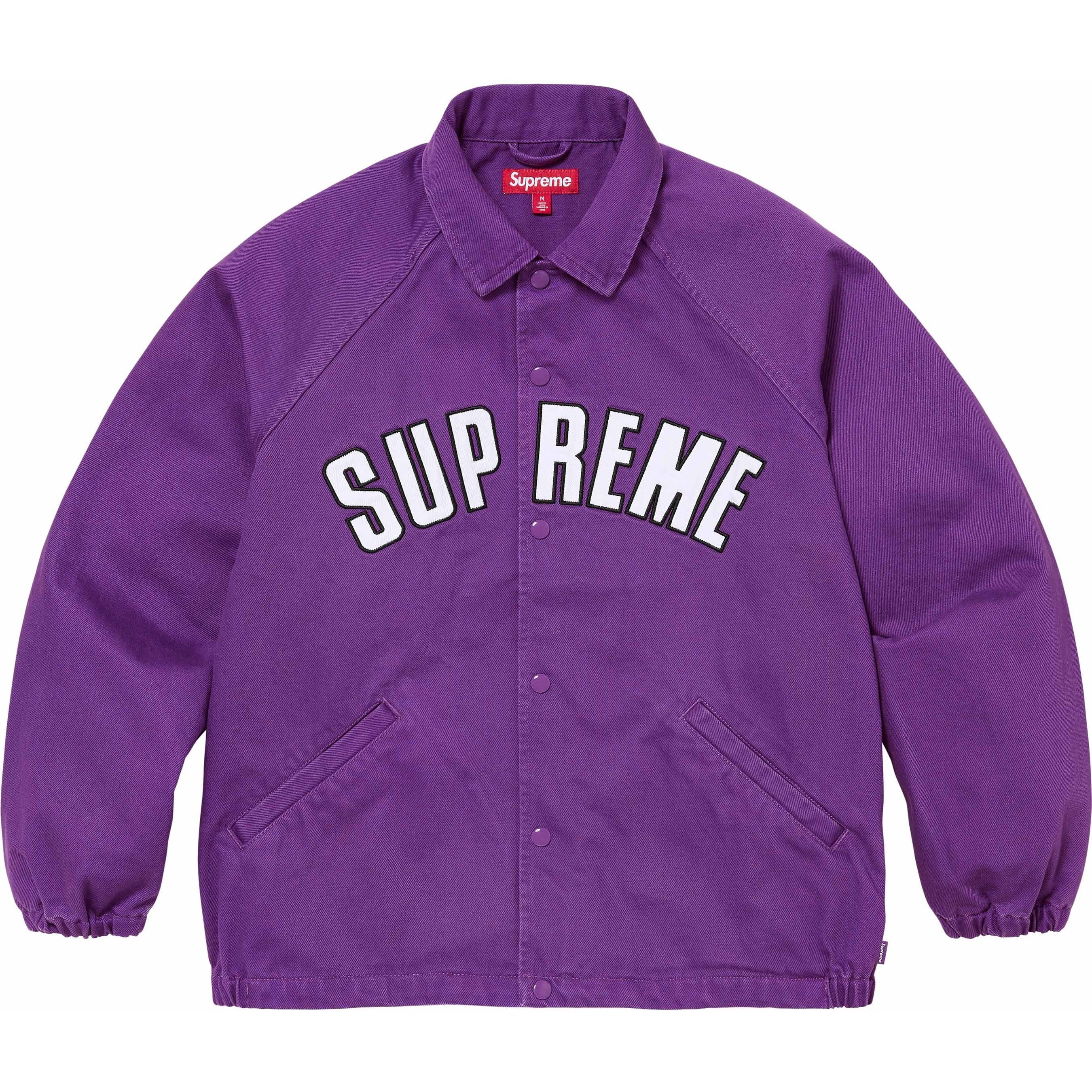 Supreme Arc Denim Coaches Jacket (SS24) - Purple - $178