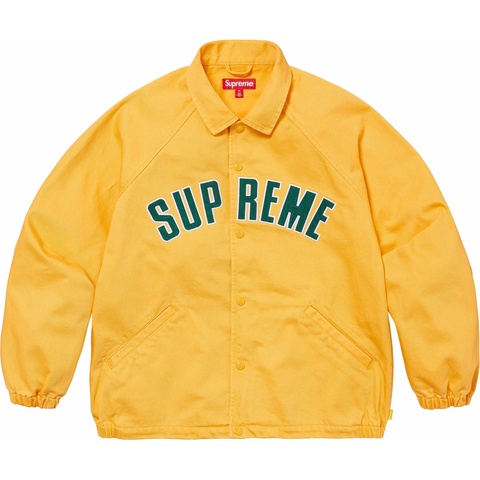 Supreme Arc Denim Coaches Jacket - Yellow