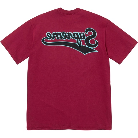 Supreme Backwards Tee - Cardinal