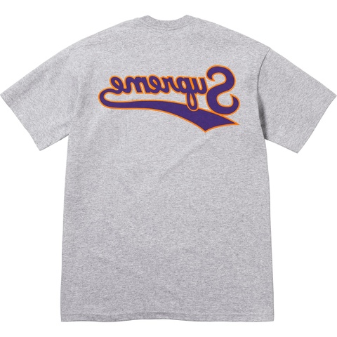 Supreme Backwards Tee - Heather Grey