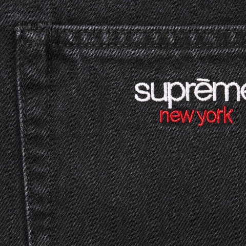 Supreme Baggy Denim Short - Black