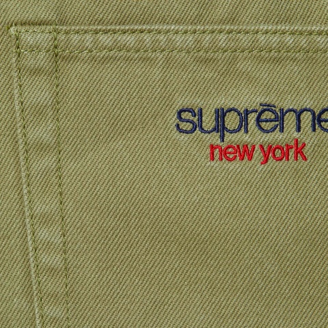 Supreme Baggy Denim Short - Light Olive