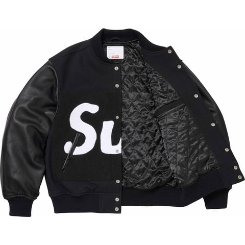 Big Logo Chenille Varsity Jacket - Supreme