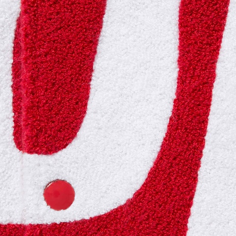 Supreme Big Logo Chenille Varsity Jacket - Red