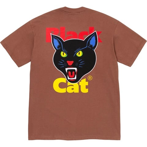 Supreme Black Cat Tee - Brown
