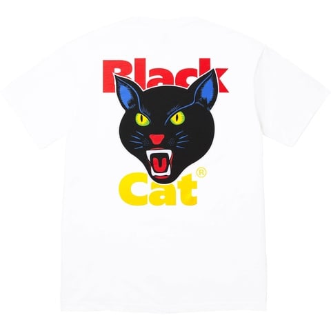 Supreme Black Cat Tee - White
