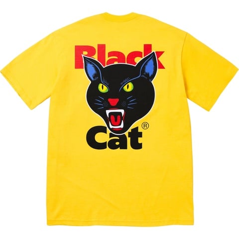 Supreme Black Cat Tee - Yellow