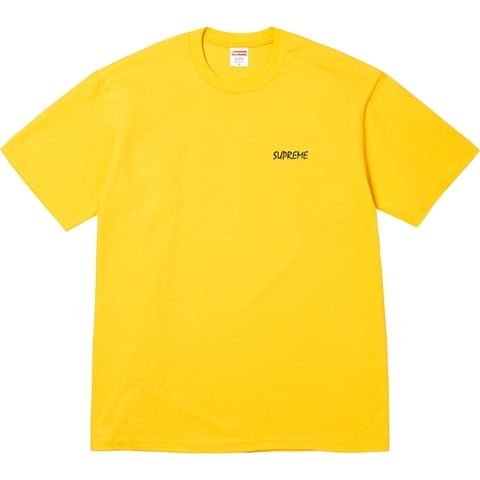 Supreme Black Cat Tee - Yellow