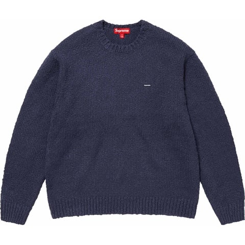 Supreme Bouclé Small Box Sweater Navy L Bouclé Small Box Sweater - spring/summer 2024 - Supreme