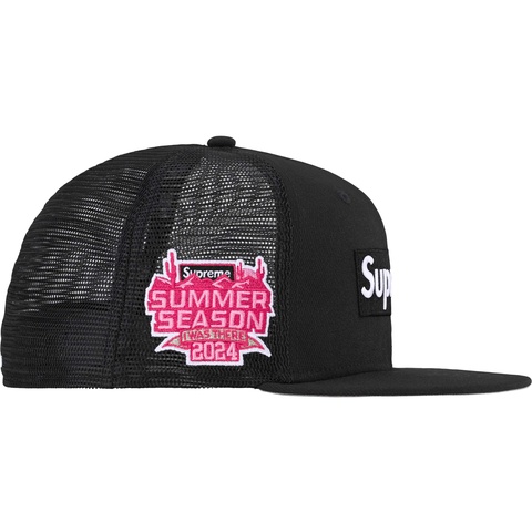 帽子 Supreme Box Logo Mesh Back New Era 7-5/8 Supreme New Era Mesh Box Logo Cap Black Men's - SS18 - US
