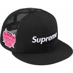 Supreme Box Logo Mesh Back New Era (SS24) - Black