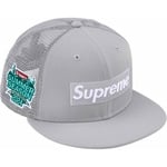 Supreme Box Logo Mesh Back New Era (SS24) - Grey