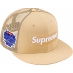 Supreme Box Logo Mesh Back New Era (SS24) - Light Gold
