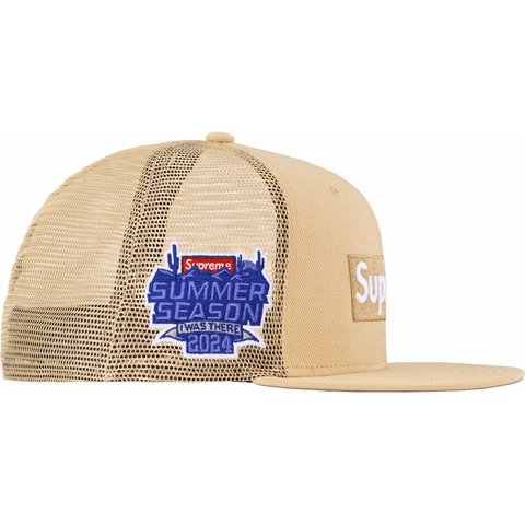 Supreme Box Logo Mesh Back New Era® - Light Gold