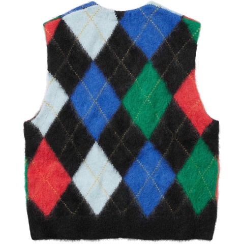 トップス Brushed Argyle Zip Up Vest supreme Brushed Argyle Zip Up Vest - spring/summer 2024 - Supreme