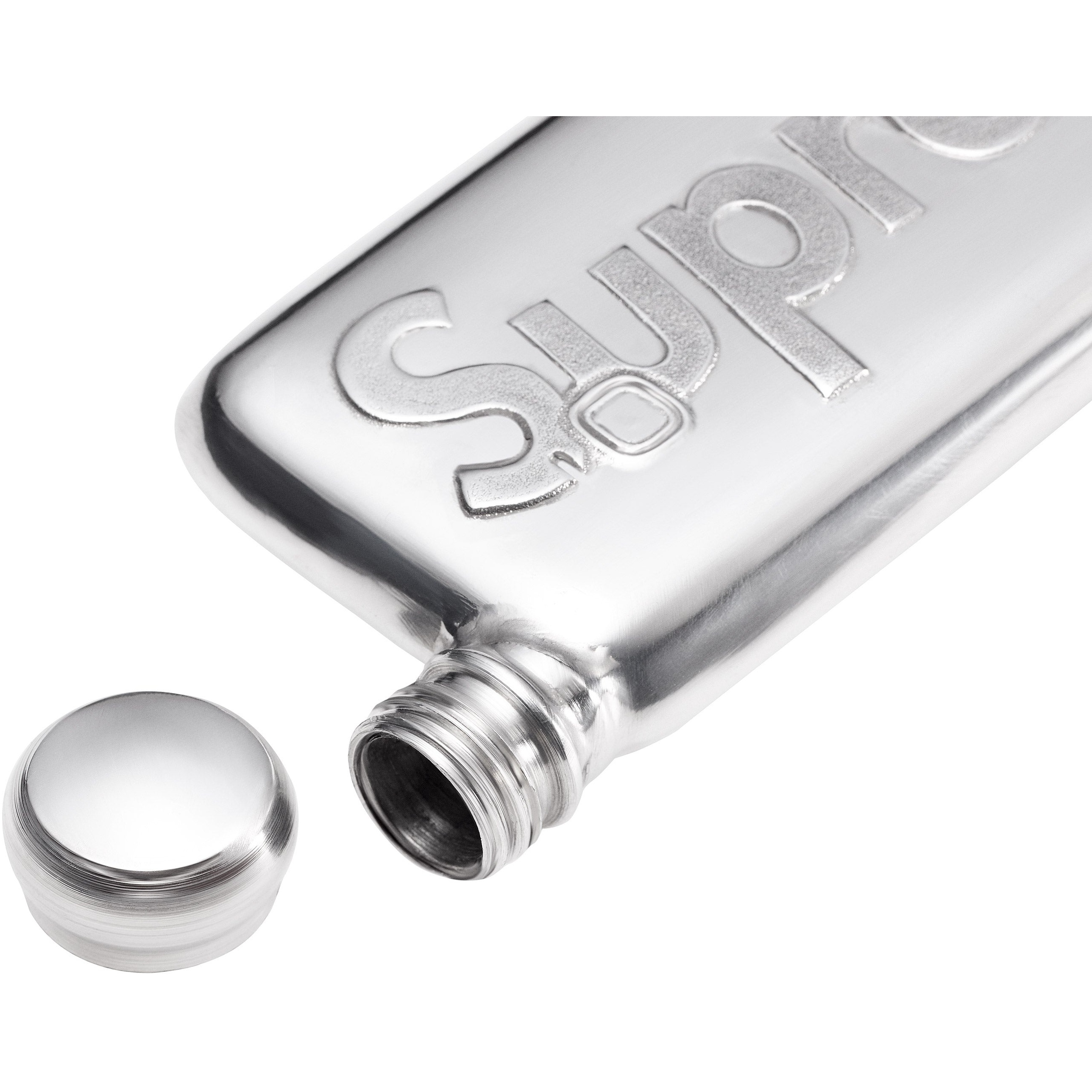 Supreme Burner Phone Pewter Flask (SS24) - Silver - $118