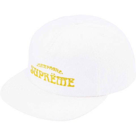 帽子 Supreme Champagne Corduroy 5-Panel Cap Supreme Champagne Corduroy 5-Panel Black - SS24 - US