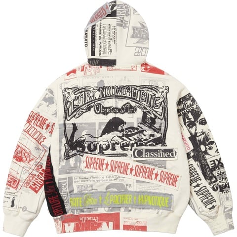 Collage Zip Up Hooded Sweatshirt - Supreme