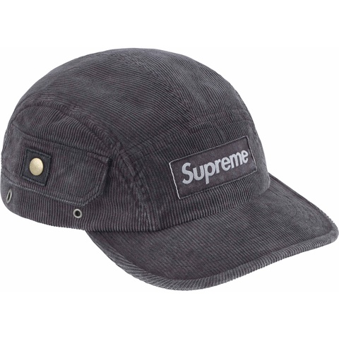 Supreme Corduroy Pocket Camp Cap 黒 Supreme Corduroy Pocket Camp Cap (FW24) Black - FW24 - US