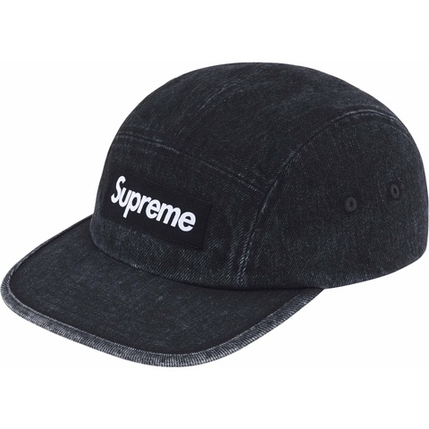 Supreme Denim Camp Cap - Black