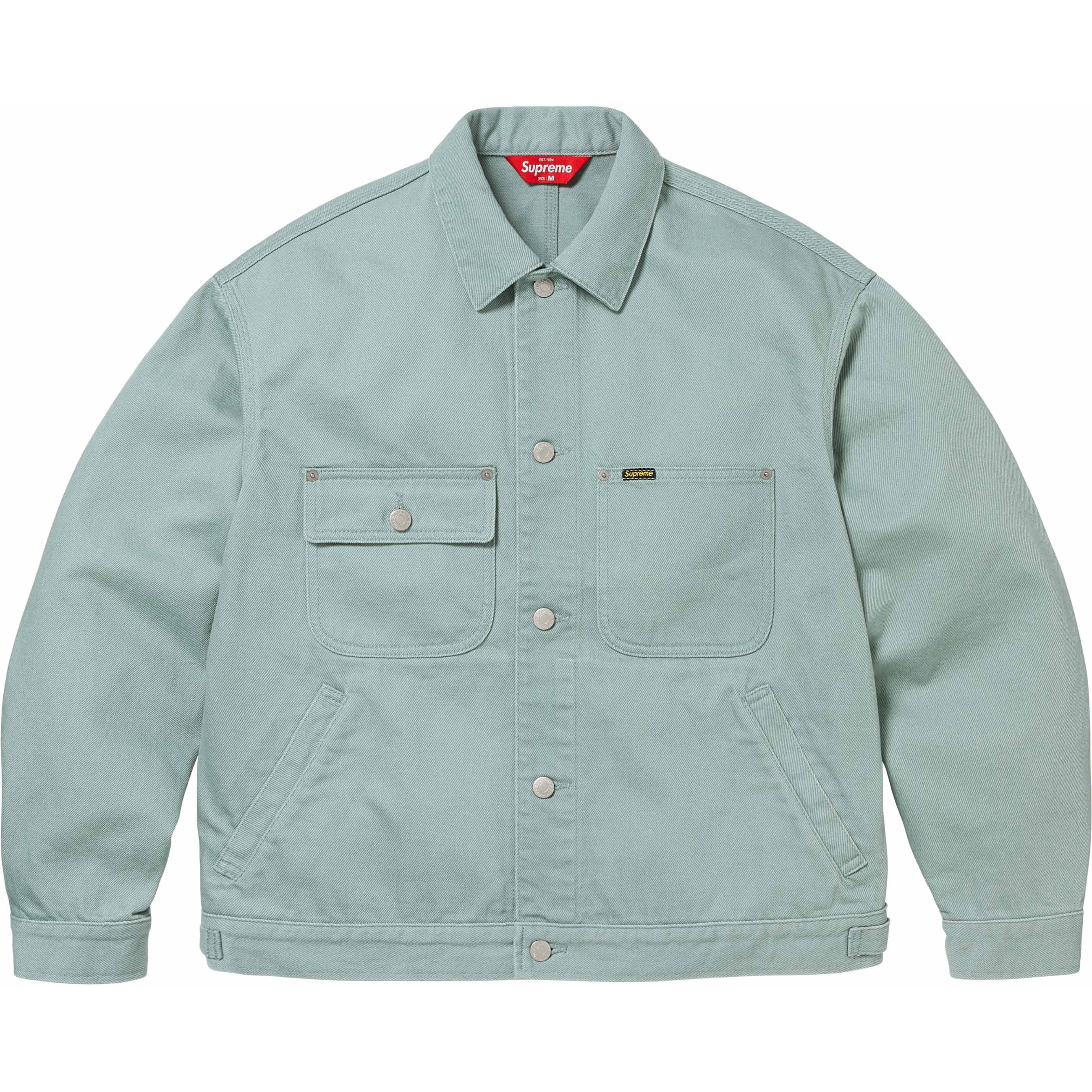Supreme Denim Chore Trucker Jacket (SS24) - Mint - $228