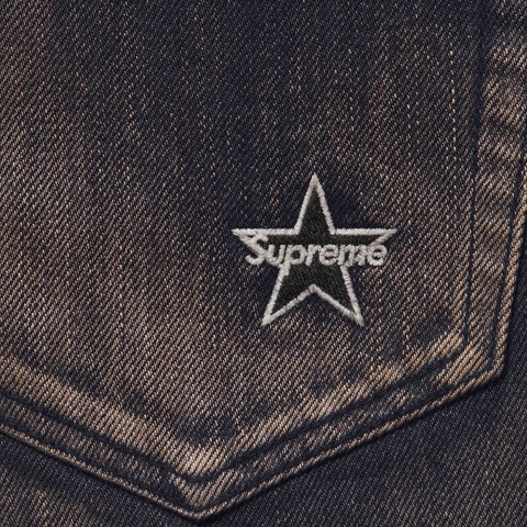 Distressed Loose Fit Selvedge Jean - Supreme