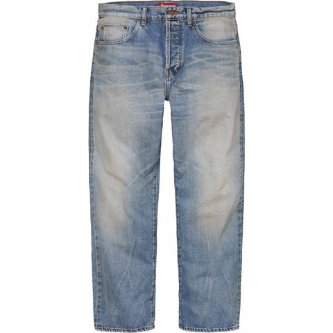 Distressed Loose Fit Selvedge Jean - Supreme
