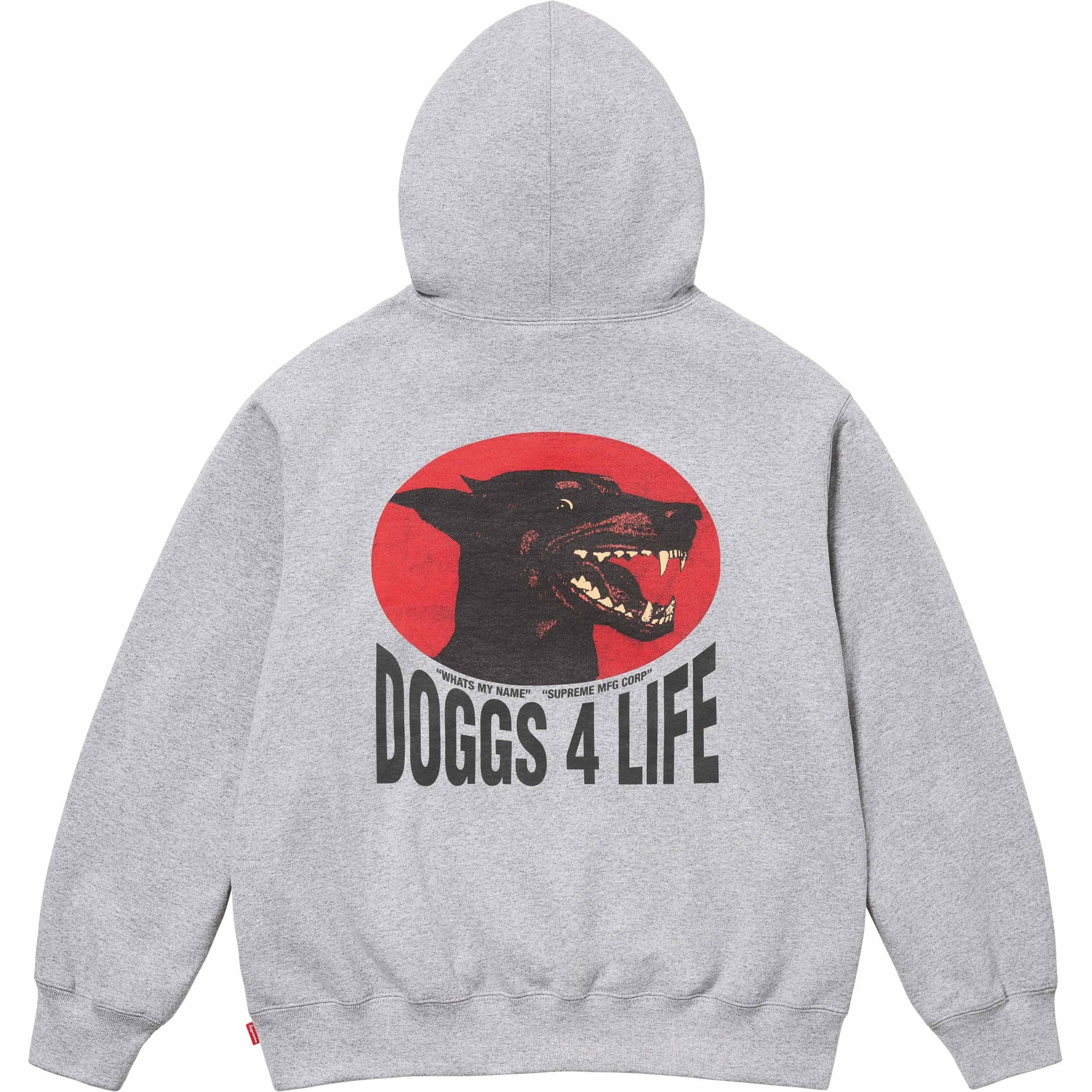 Supreme Doggs Hooded Sweatshirt (SS24) - Heather Grey - $158