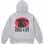 Supreme Doggs Hooded Sweatshirt (SS24) - Heather Grey