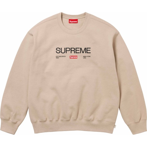 【値下げ中】Supreme Established Crewneck Clay Established Crewneck - spring/summer 2024 - Supreme