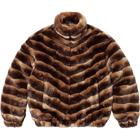 Supreme Faux Fur Jacket - Brown