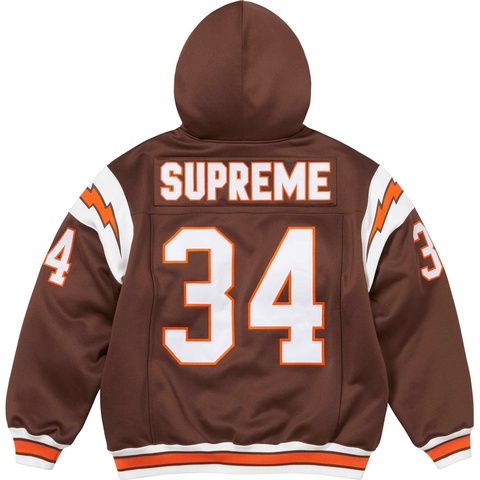 Football Zip Up Hooded Sweatshirt - Supreme