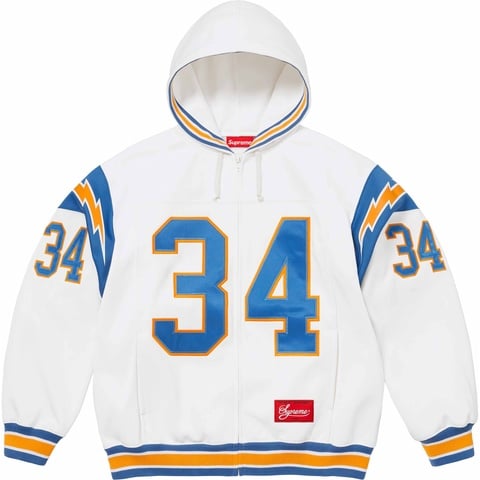 Football Zip Up Hooded Sweatshirt - Supreme